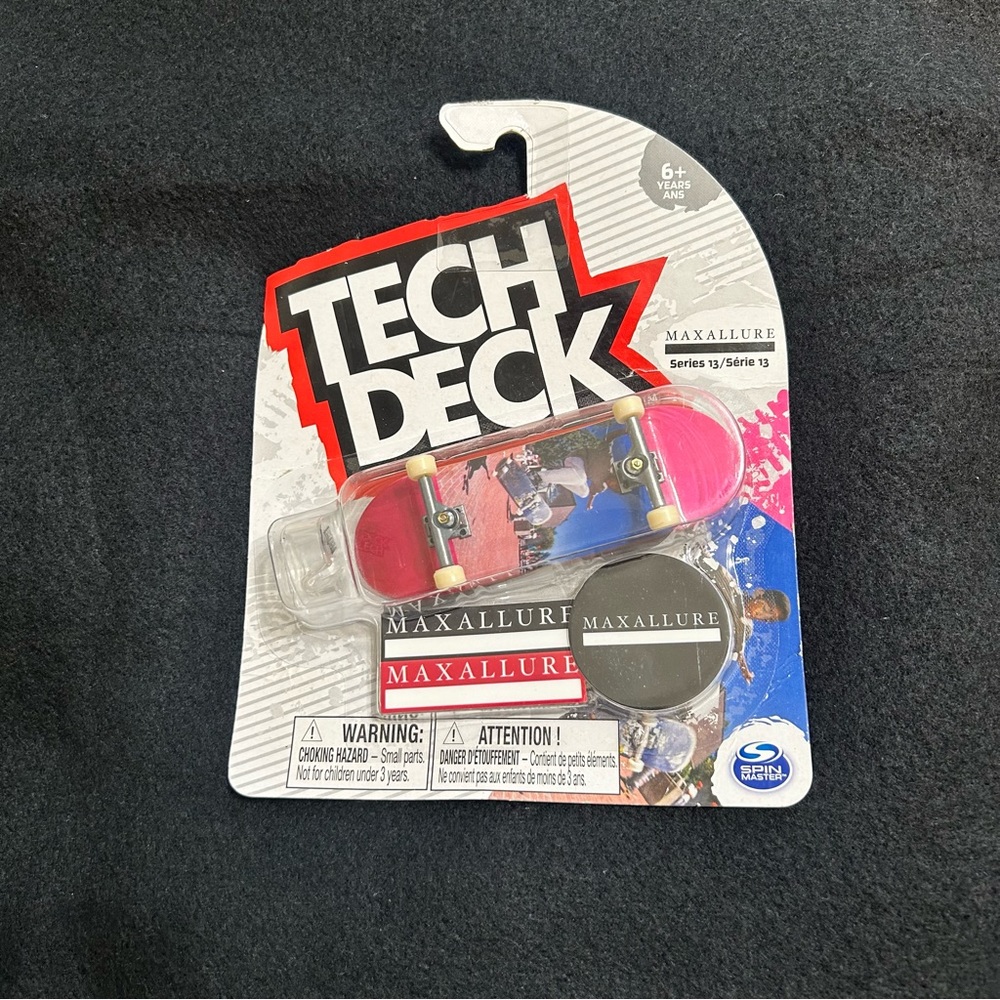 Tech Deck MaxAllure Skateboards Fingerboard Red Pink Spin Master Series 13